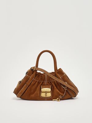 4. Women's The Small Satchel suede handbag Copper