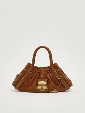 1. Women's The Small Satchel suede handbag Copper