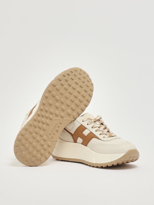 4. Damen-Sneaker H669 Hi-Fi aus Leder Butter-Leder Hogan hxw6690fr30uai