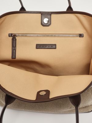 4. Bolso de mujer Address de lona y piel Corda-Moro