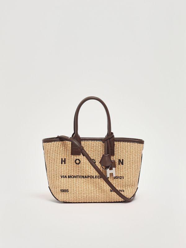4. Women's Address bag in raffia and leather Raffia Hogan kbw01ta5100uyi