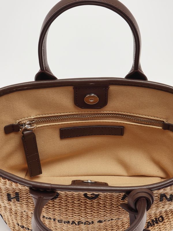 5. Women's Address bag in raffia and leather Raffia Hogan kbw01ta5100uyi