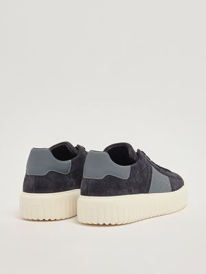 3. Baskets homme H-Stripes en cuir Bleu