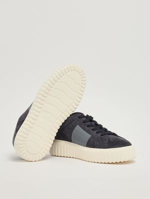 4. Baskets homme H-Stripes en cuir Bleu
