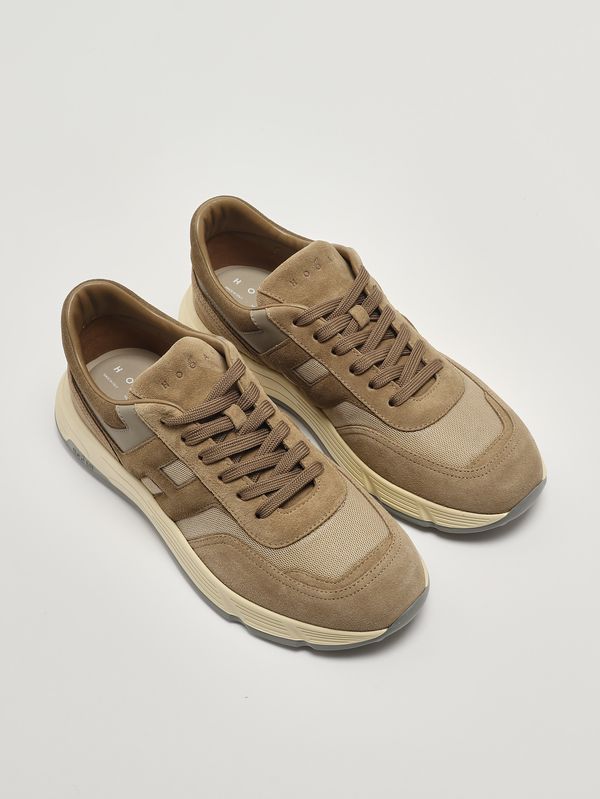 2. Herren-Sneaker Hyperlight aus Leder und Mesh Walnuss-Kastanie Hogan hxm5630fr30v5q