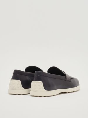 3. Herren-Mokassin aus Leder Marineblau