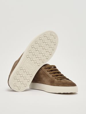 4. Sneakers uomo in pelle scamosciata Noce Moscata