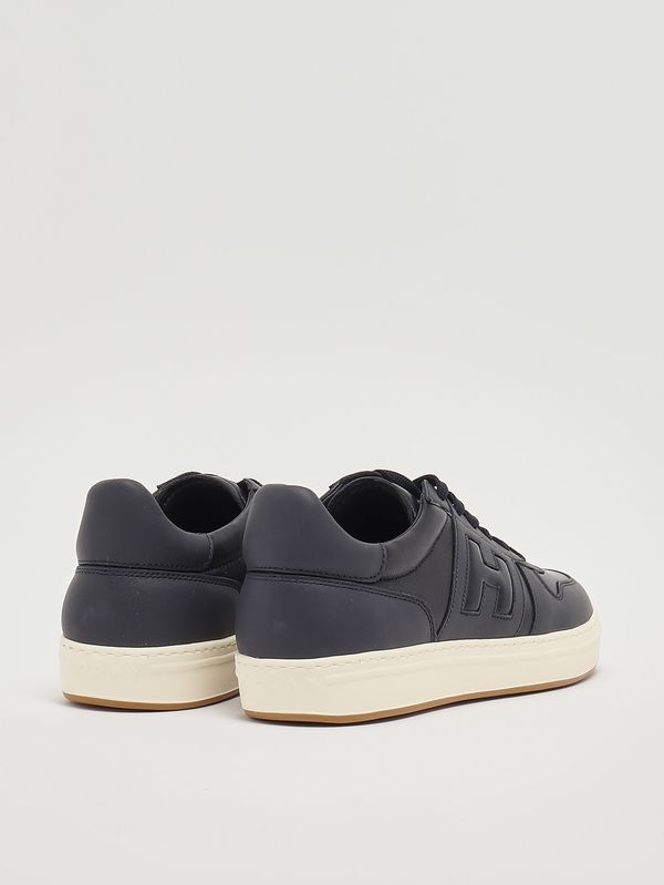 3. Men's H-TV leather sneakers Navy Hogan hxm6680fz00uai