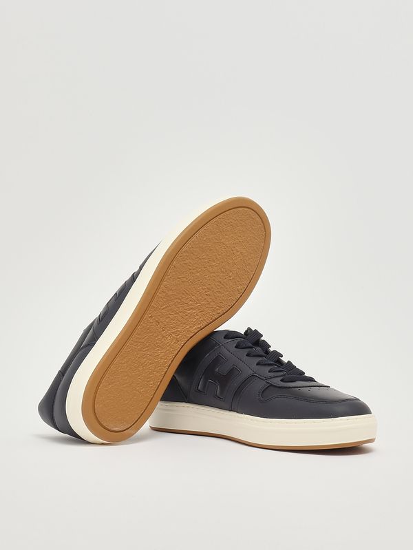 4. Men's H-TV leather sneakers Navy Hogan hxm6680fz00uai
