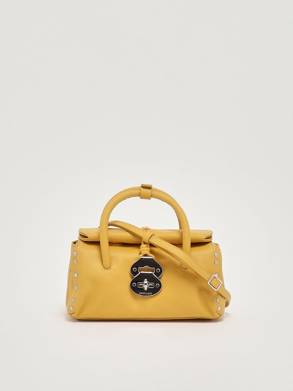 4. Damenhandtasche Dotta Saeta Baby aus Nappaleder Yellow Sole Zanellato 0687501910000 b
