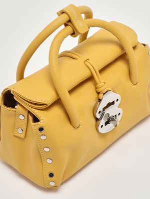6. Damenhandtasche Dotta Saeta Baby aus Nappaleder Yellow Sole