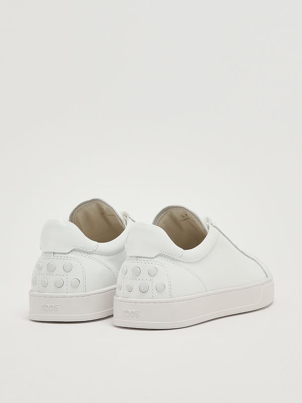 3. Women's leather sneakers Optical White Tod's xxw04l0hz40jus