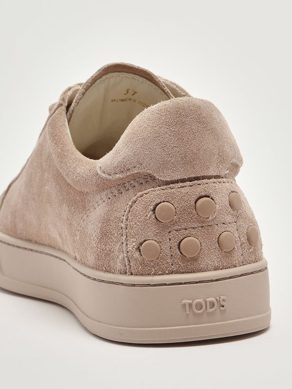 5. Sneakers donna in pelle scamosciata Nocciola Tod's xxw04l0hz40m8w