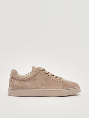 1. Sneakers donna in pelle scamosciata Nocciola