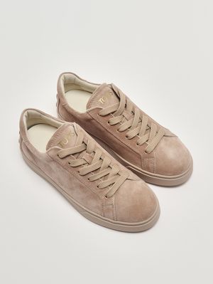 2. Sneakers donna in pelle scamosciata Nocciola