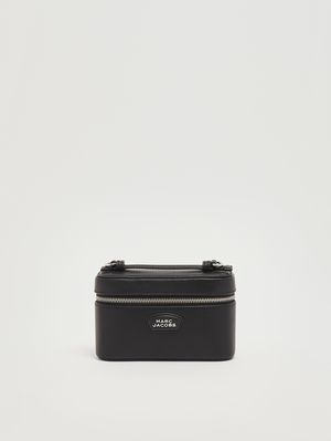 1. Women's The E/W Vanity Bag in leather Black
