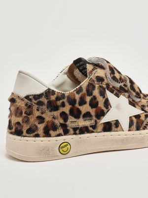 5. Zapatillas de niña Ball Star Strap de piel Estampado animal Leo