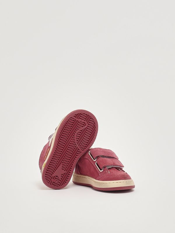 4. Kinder-Sneaker Ball Star Strap aus Wildleder Bordeaux Golden Goose gjf01032f008052