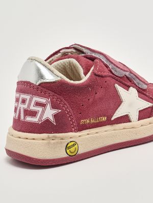 5. Kinder-Sneaker Ball Star Strap aus Wildleder Bordeaux