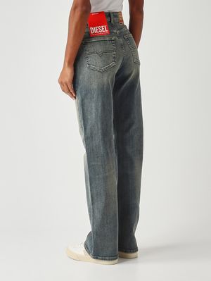 4. Jeans de mujer 1971 D-Sent de algodón elástico Denim medio