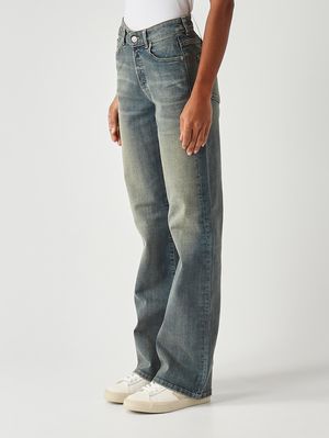 3. Jeans de mujer 1971 D-Sent de algodón elástico Denim medio
