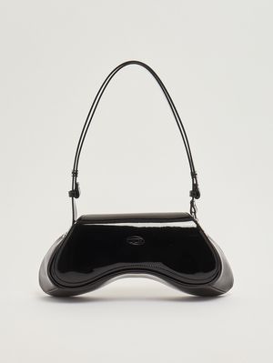 1. Borsa donna Play in simil pelle Nero Lucido