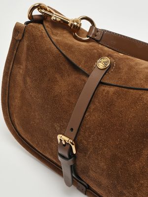 6. Women's Pony suede bag Tobacco