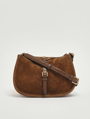 4. Women's Pony suede bag Tobacco