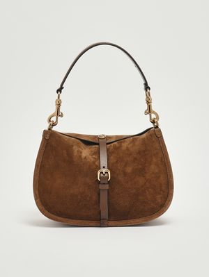 1. Women's Pony suede bag Tobacco