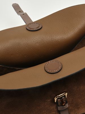 7. Women's Pony suede bag Tobacco