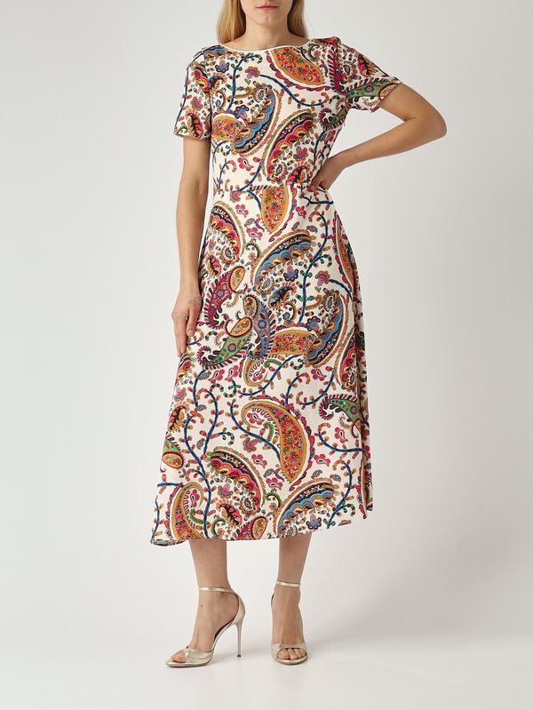 2. Damenkleid aus Stretch-Cady Butter-Fantasie Etro wrha055999sasu8