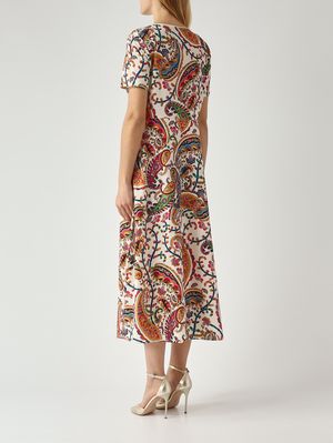 4. Damenkleid aus Stretch-Cady Butter-Fantasie