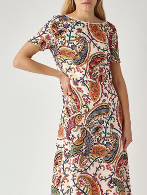 5. Damenkleid aus Stretch-Cady Butter-Fantasie