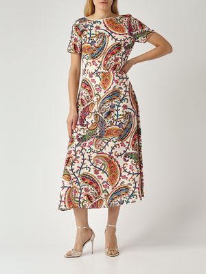 2. Damenkleid aus Stretch-Cady Butter-Fantasie