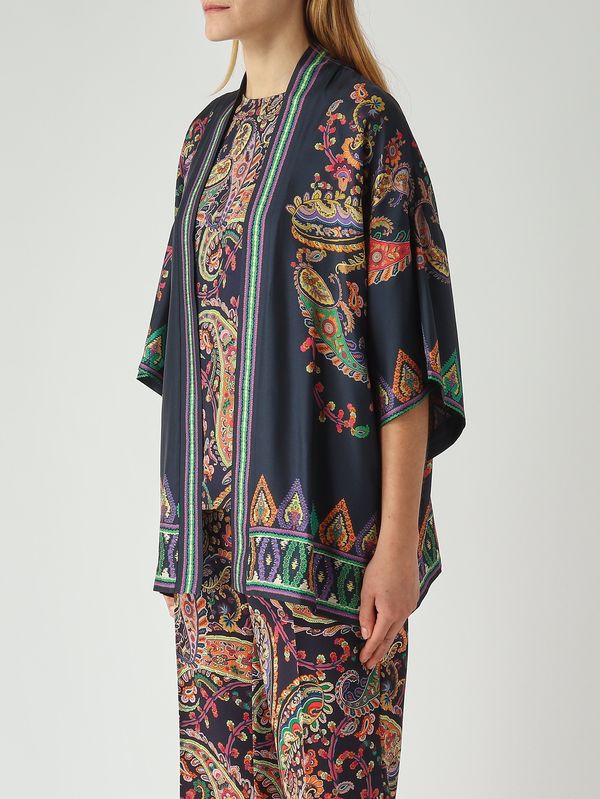 3. Kimono donna in seta Navy-Fantasia Etro wrca0025akg03