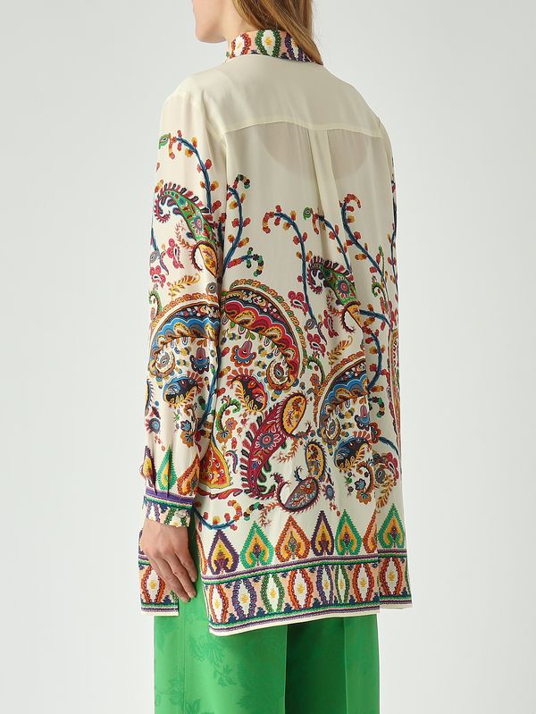 4. Camisa de seda para mujer Mantequilla-Fantasía Etro wria0103akg20