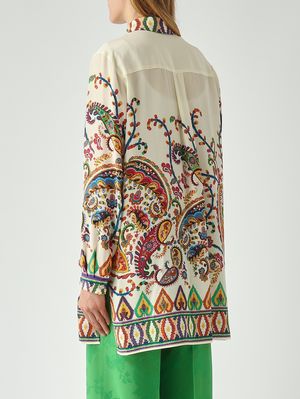 4. Camisa de seda para mujer Mantequilla-Fantasía