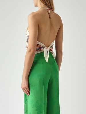 4. Damen-Top aus Seide Butter-Fantasie
