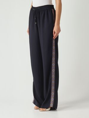 3. Damenhose aus Cady Marineblau