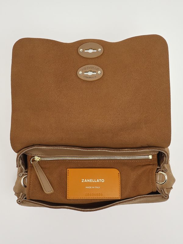 5. Bolso de mujer Postina Amoretto S de piel nobuk Beige Maggese Zanellato 0680002200000 s