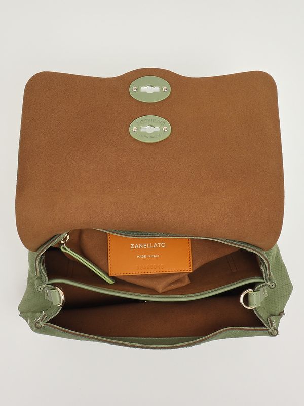5. Damentasche Postina Amoretto S aus Nubukleder Green Spinoso Zanellato 0680002200000 s