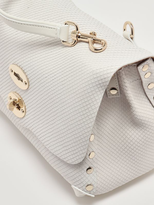 6. Sac Postina Amoretto S en cuir nubuck pour femme White Cassata Zanellato 0680002200000 s