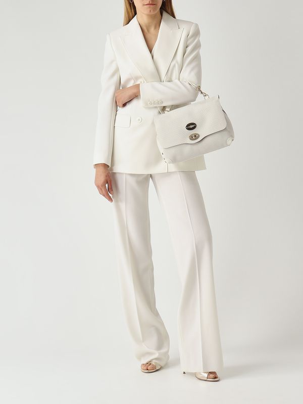 2. Sac Postina Amoretto S en cuir nubuck pour femme White Cassata Zanellato 0680002200000 s