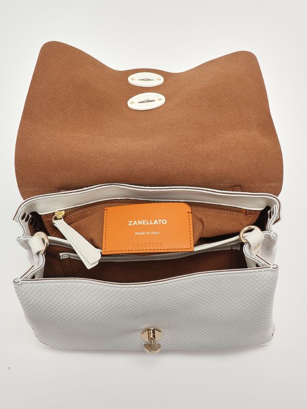 5. Sac Postina Amoretto S en cuir nubuck pour femme White Cassata Zanellato 0680002200000 s
