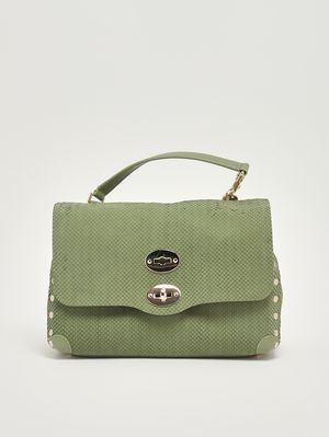 1. Damentasche Postina Amoretto S aus Nubukleder Green Spinoso
