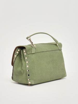 3. Damentasche Postina Amoretto S aus Nubukleder Green Spinoso