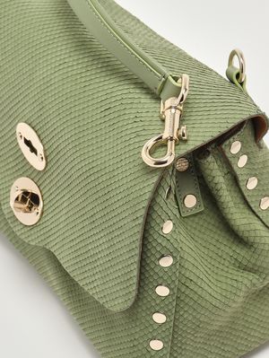6. Damentasche Postina Amoretto S aus Nubukleder Green Spinoso