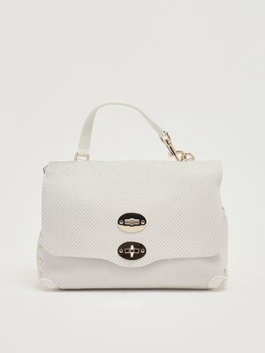 1. Sac Postina Amoretto S en cuir nubuck pour femme White Cassata
