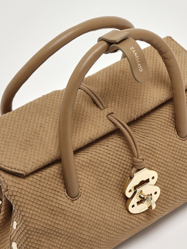 6. Bolso de mujer Dotta Amoretto S de piel nobuk Beige Maggese Zanellato 0687502200000 s