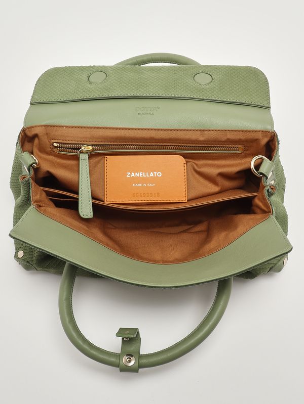 5. Sac Dotta Amoretto S en cuir nubuck pour femme Green Spinoso Zanellato 0687502200000 s